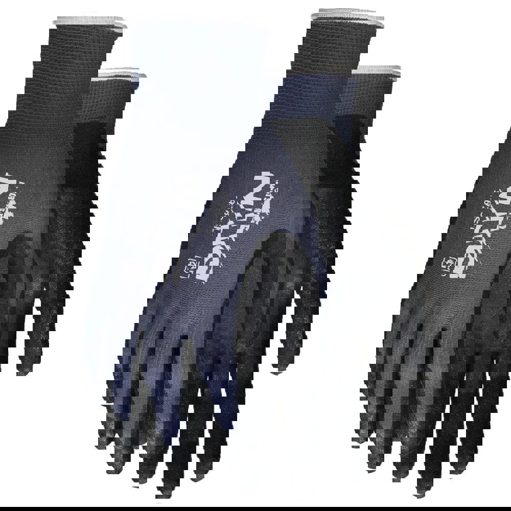 General Purpose Work Gloves: X-Large, Nitrile Coated, Nitrile